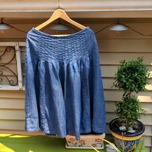 J. Jill tencel and linen midi skirt